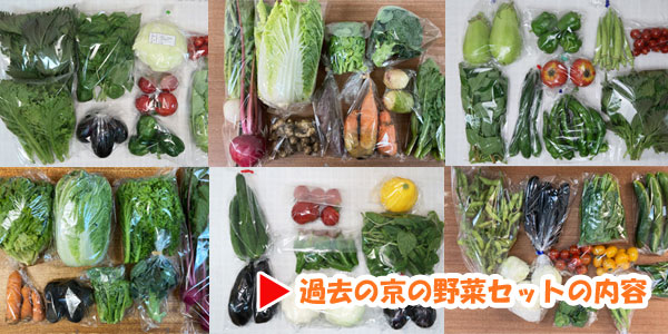 京の野菜セット過去の内容